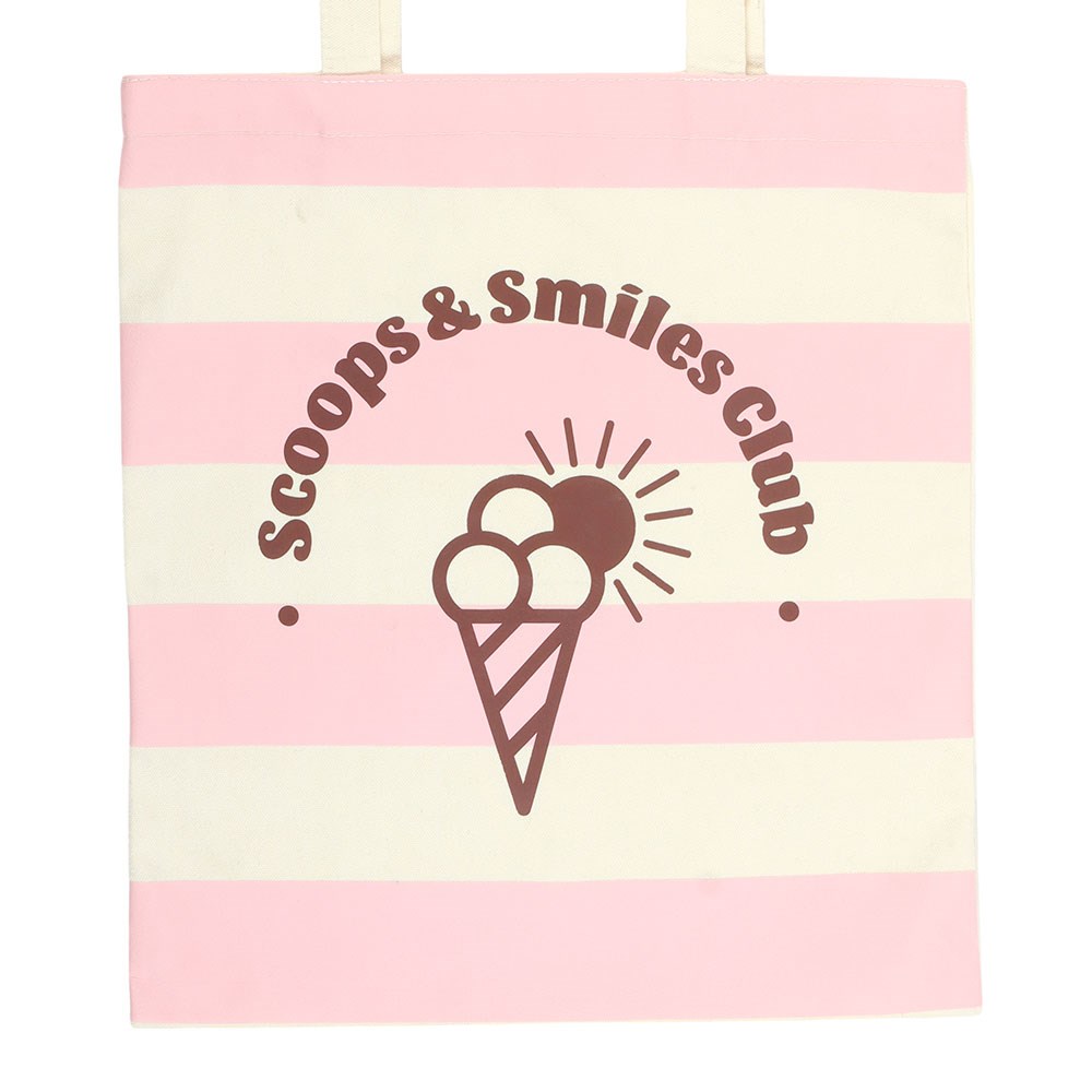 Pink Scoops & Smiles Club Polycotton Tote Bag