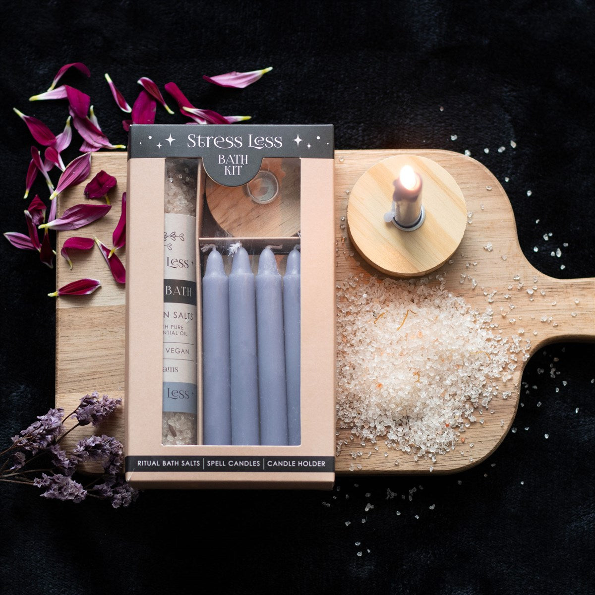 Herbal Magick Stress Less Ritual Bath Kit - Relaxation and Ritual ...