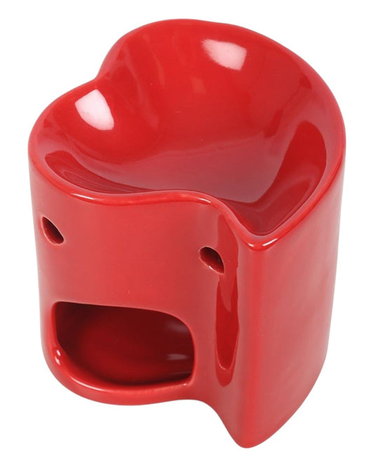 Red Heart Ceramic Oil Burner