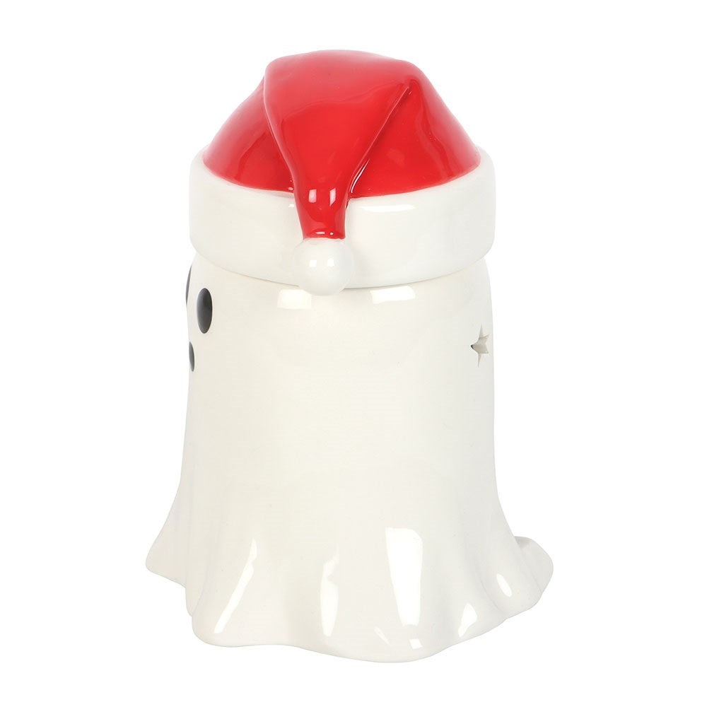 Ghost with Santa Hat Oil Burner and Wax Warmer