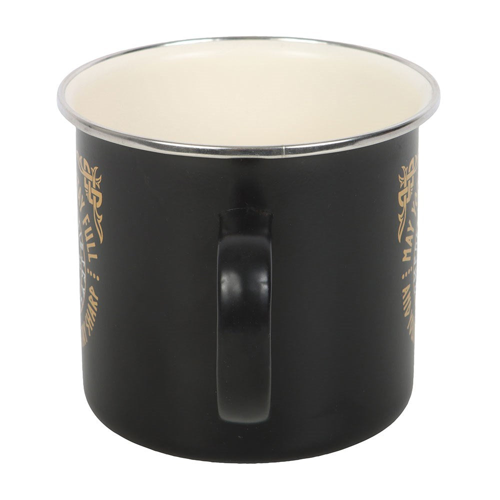 Viking Compass Enamel Style Mug