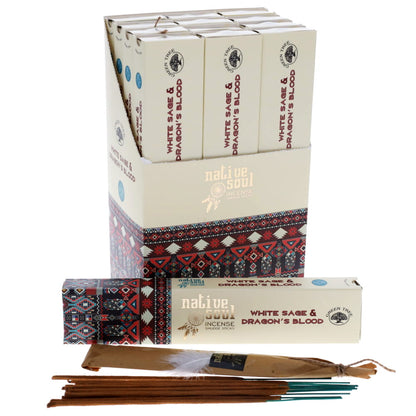 Native Soul - White Sage and Dragon Blood Incense 15gms