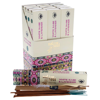 Native Soul - White Sage and Lavender Incense 15gms