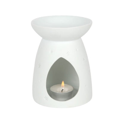 White Ceramic Angel Wings Oil Burner