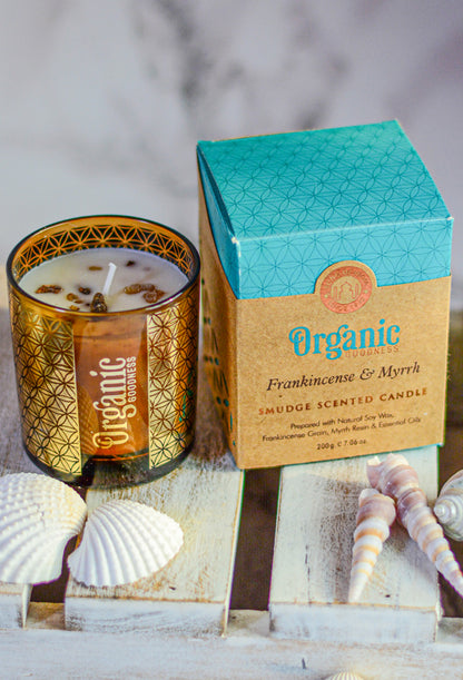 Organic Goodness Frankincense & Myrrh Candle 200gms