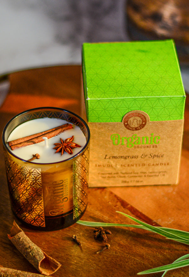 Organic Goodness Lemongrass & Spice Candle 200gms