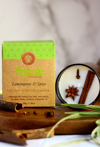 Organic Goodness Lemongrass & Spice Candle 200gms