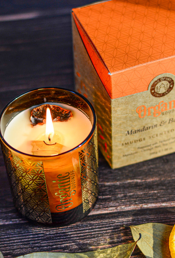 Organic Goodness Mandarin & Bay Leaf Candle 200gms