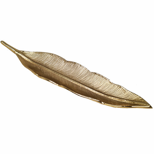 ALUMINIUM INCENSE BURNER - Leaf Plate 40cm