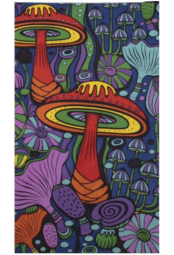 Mushroom 3D Tapestry 150cm x 220cm