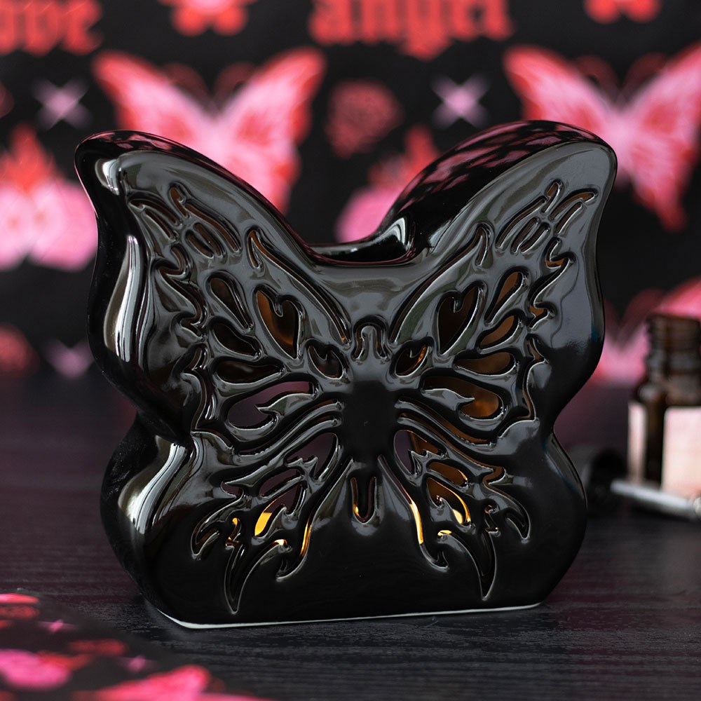 Butterfly Cut-Out Black Oil Burner