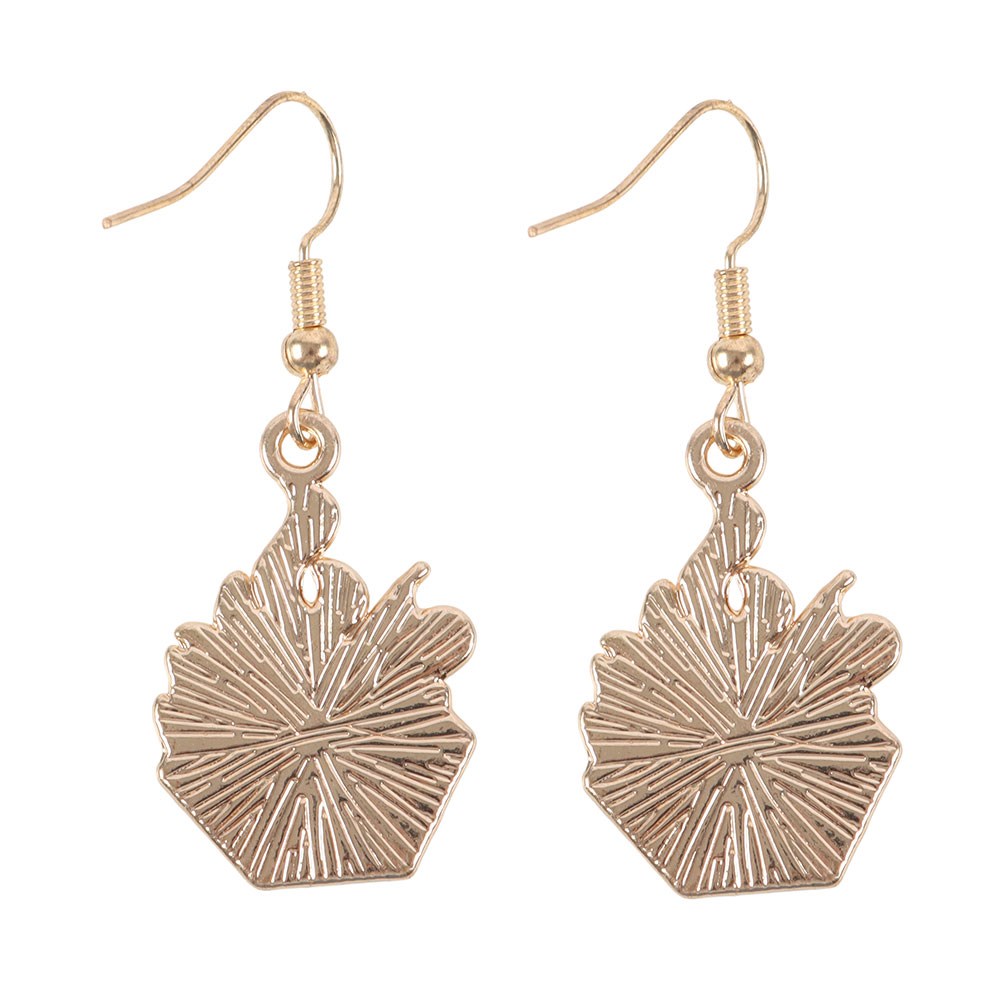 Flaming Dice Stainless Steel and Enamel Earrings