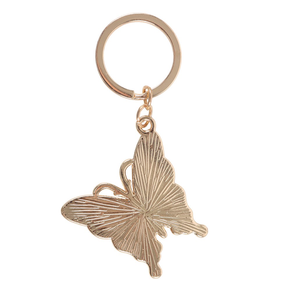 Flaming Butterfly Alloy and Enamel Keyring