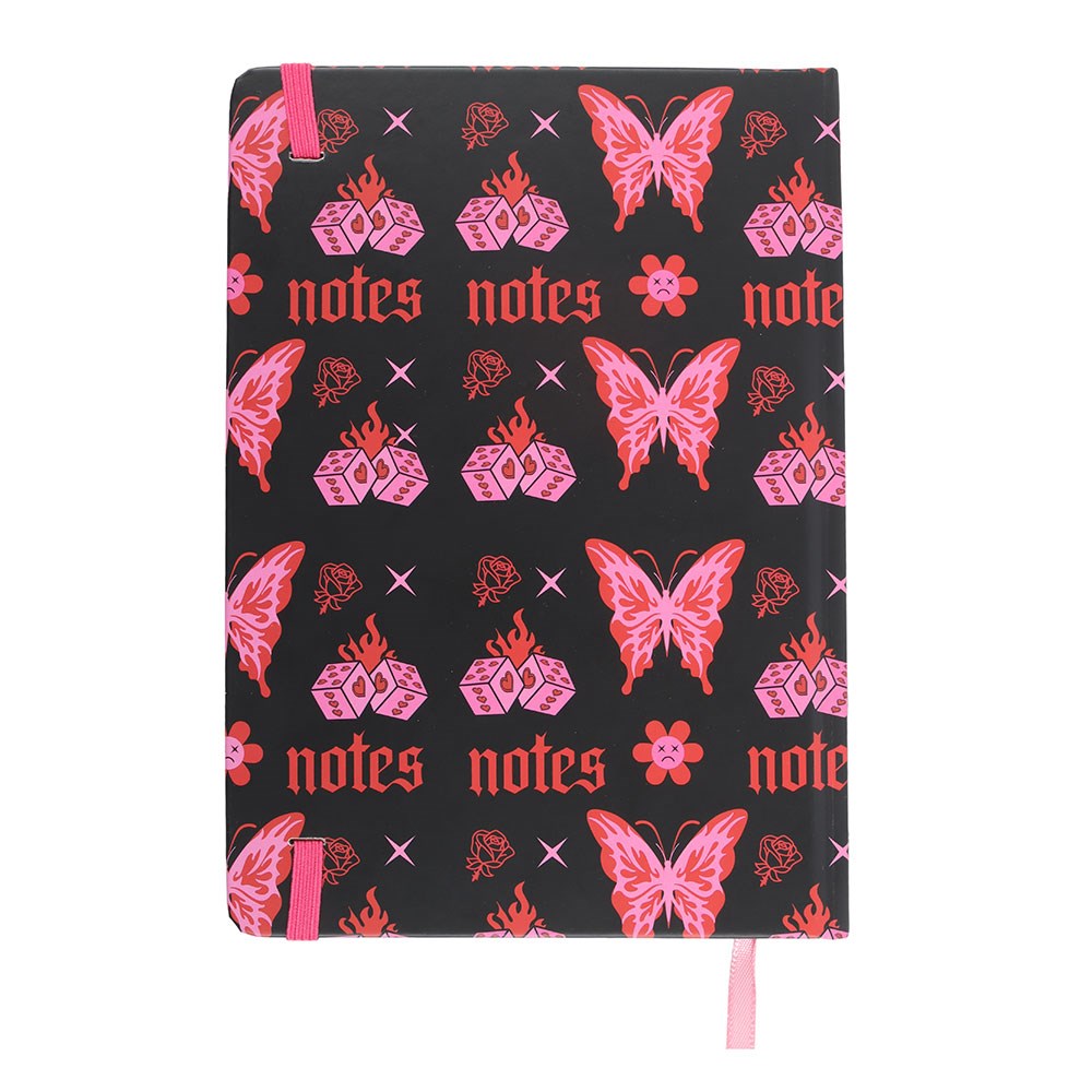 Flaming Butterfly A5 Paper Notebook