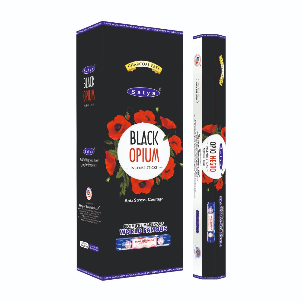 Black Opium Incense Hexa Satya