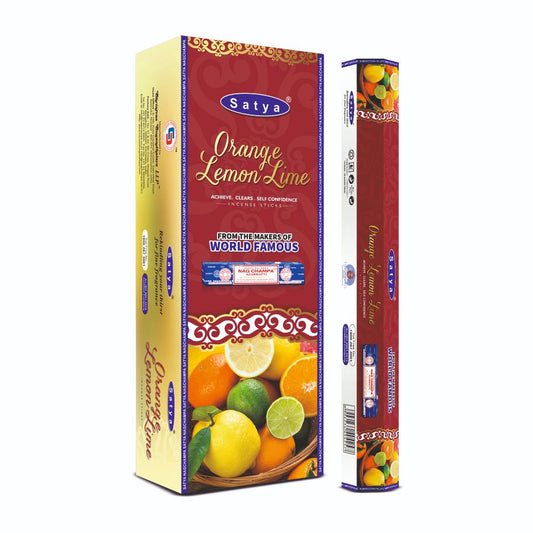 Orange Lime Lemon Incense Hexa Satya