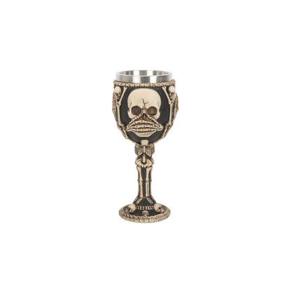 Resin See, Hear, Speak No Evil Skeleton Goblet