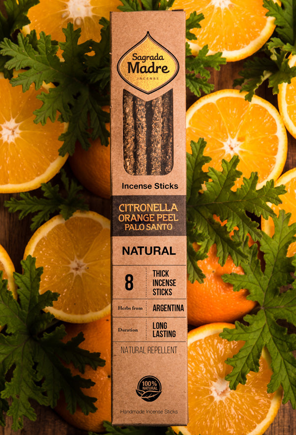 Sagrada Madre Natural Citronella Orange Incense