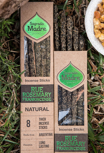 Sagrada Madre Natural Rosemary, Rue & Frankincense Incense Sticks
