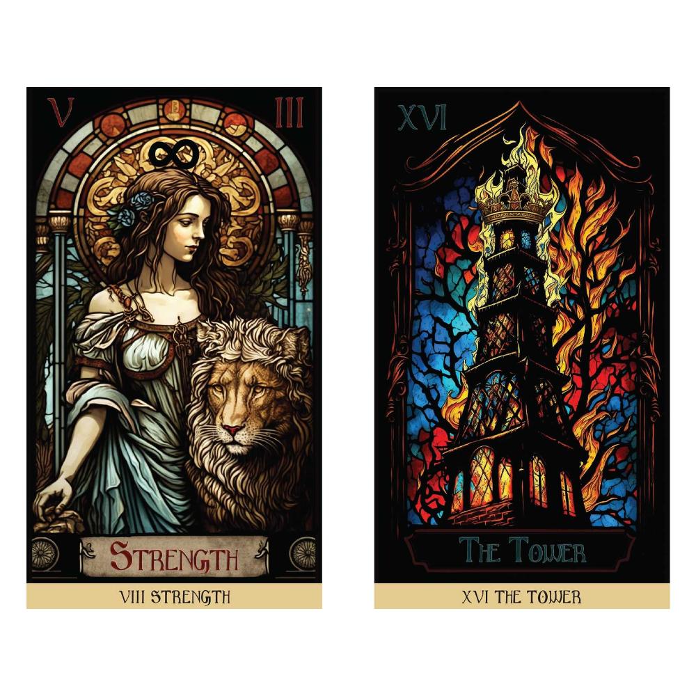 Stained Glass Tarot Cards