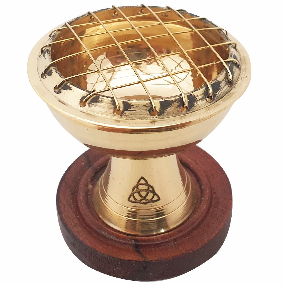 Brass Incense Burner- Triquetra