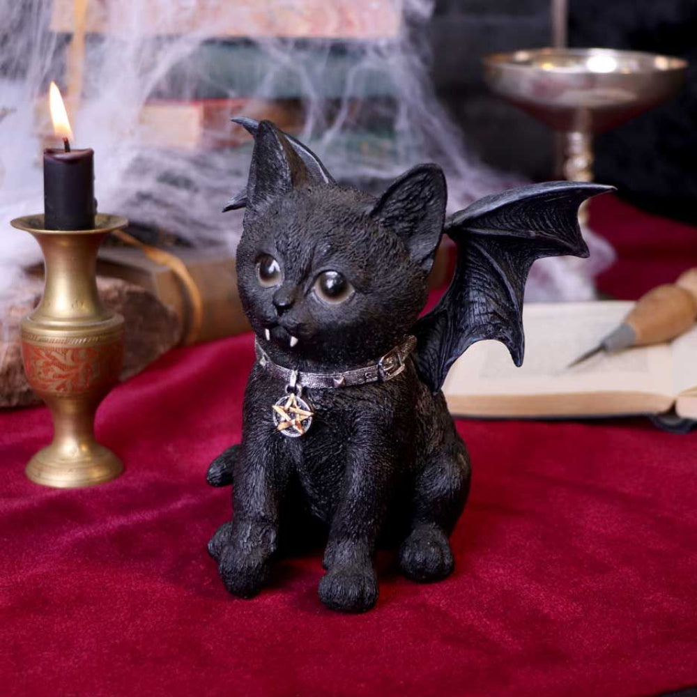 Vampuss 16cm Black Bat Cat Figurine