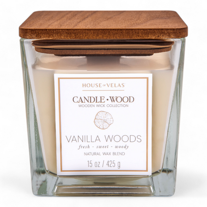 Vanilla Woods CandleWood Candle 425gms