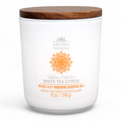 White Tea Citron Aroma from Nature Candle 340gms