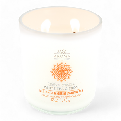 White Tea Citron Aroma from Nature Candle 340gms