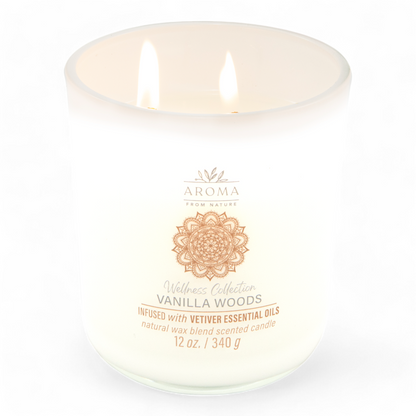 Vanilla Woods Aroma from Nature Candle 340g