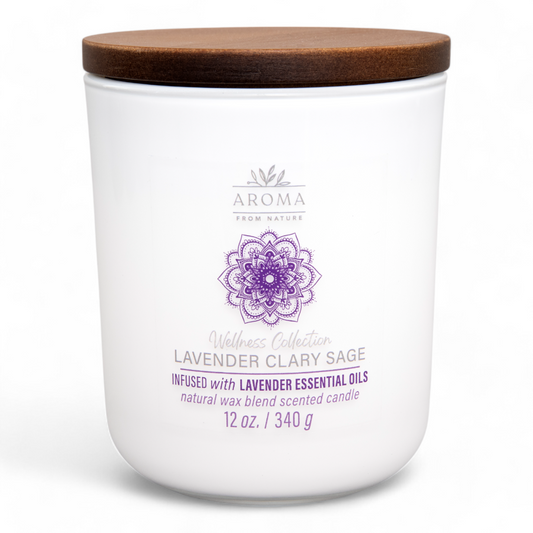 Lavender Clary Sage Aroma from Nature Candle 340gms