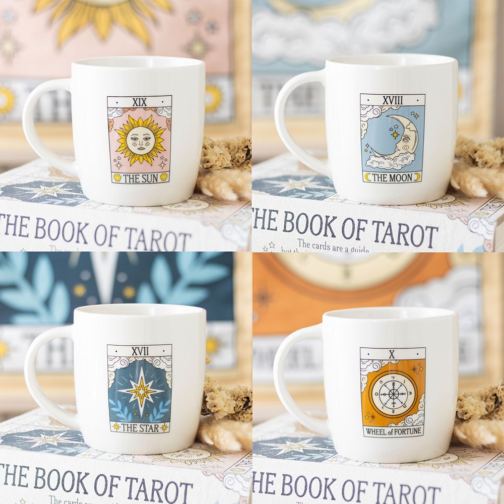 Set of 4 Vintage Tarot Mugs