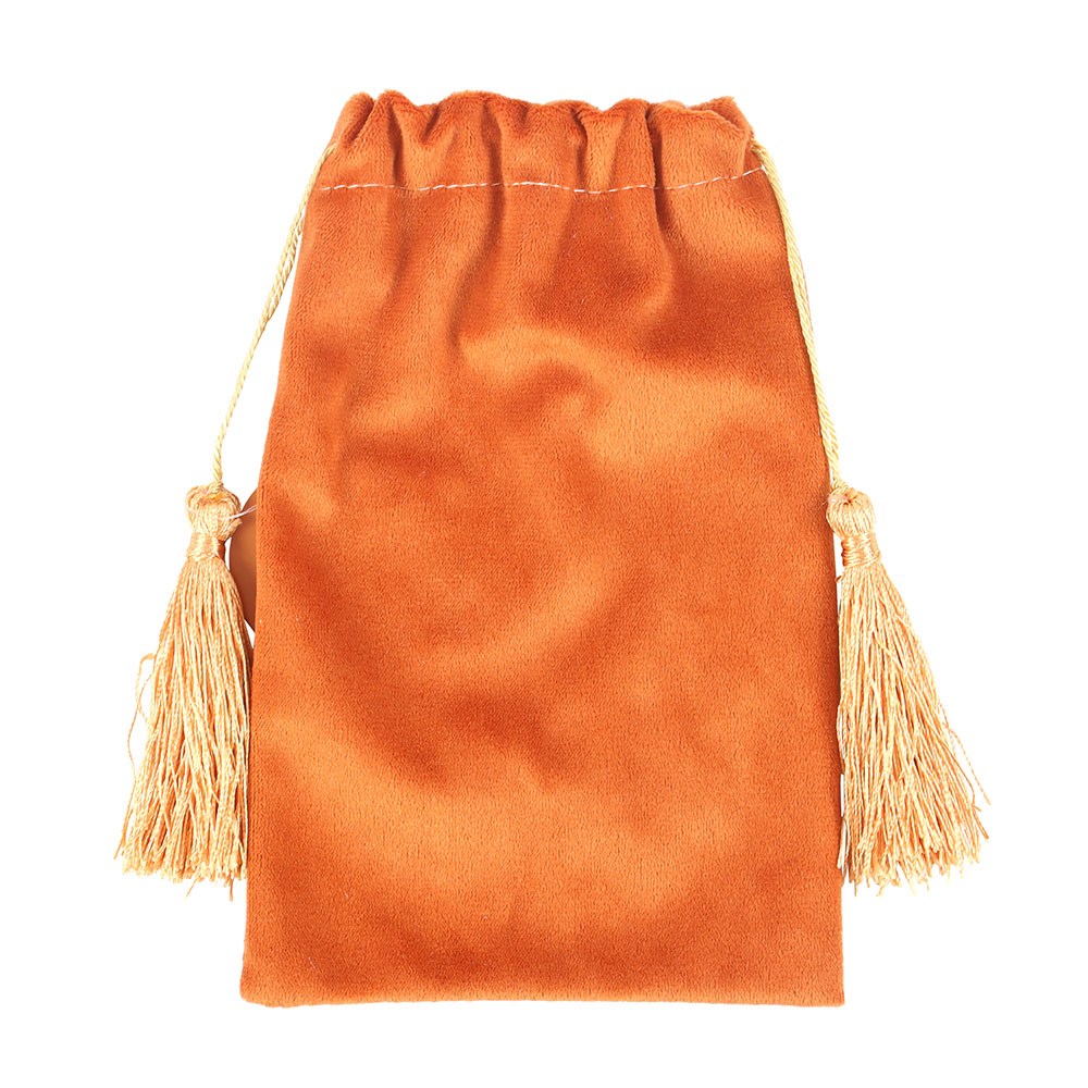 The Wheel of Fortune Vintage Tarot Velvet Drawstring Bag