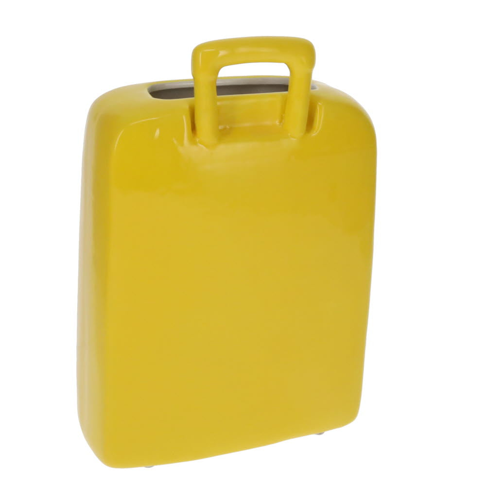 Yellow Suitcase Flower Vase