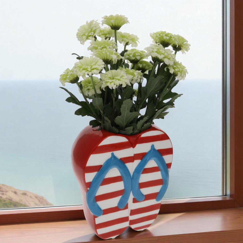 Flip Flops Flower Vase