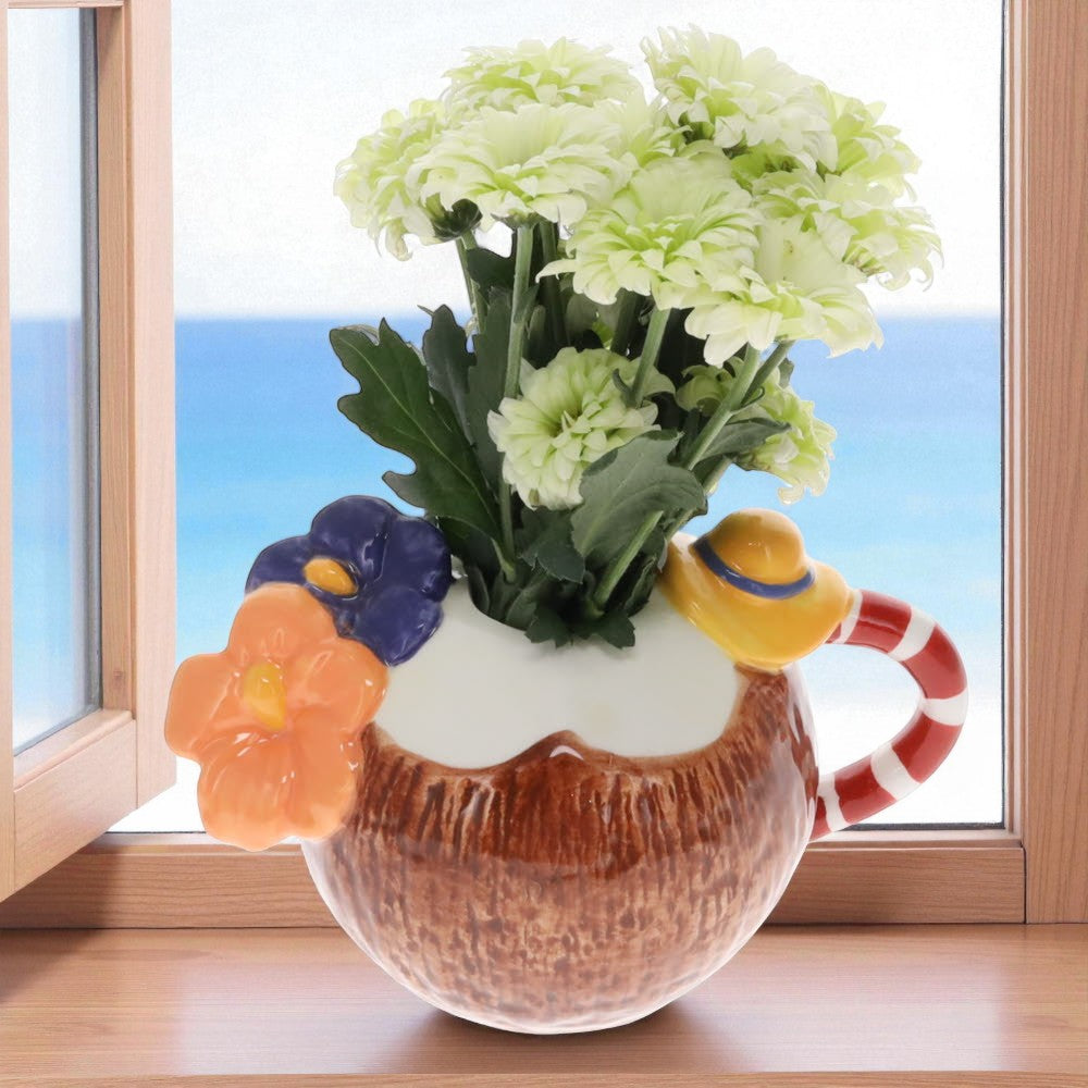 Coconut Flower Vase