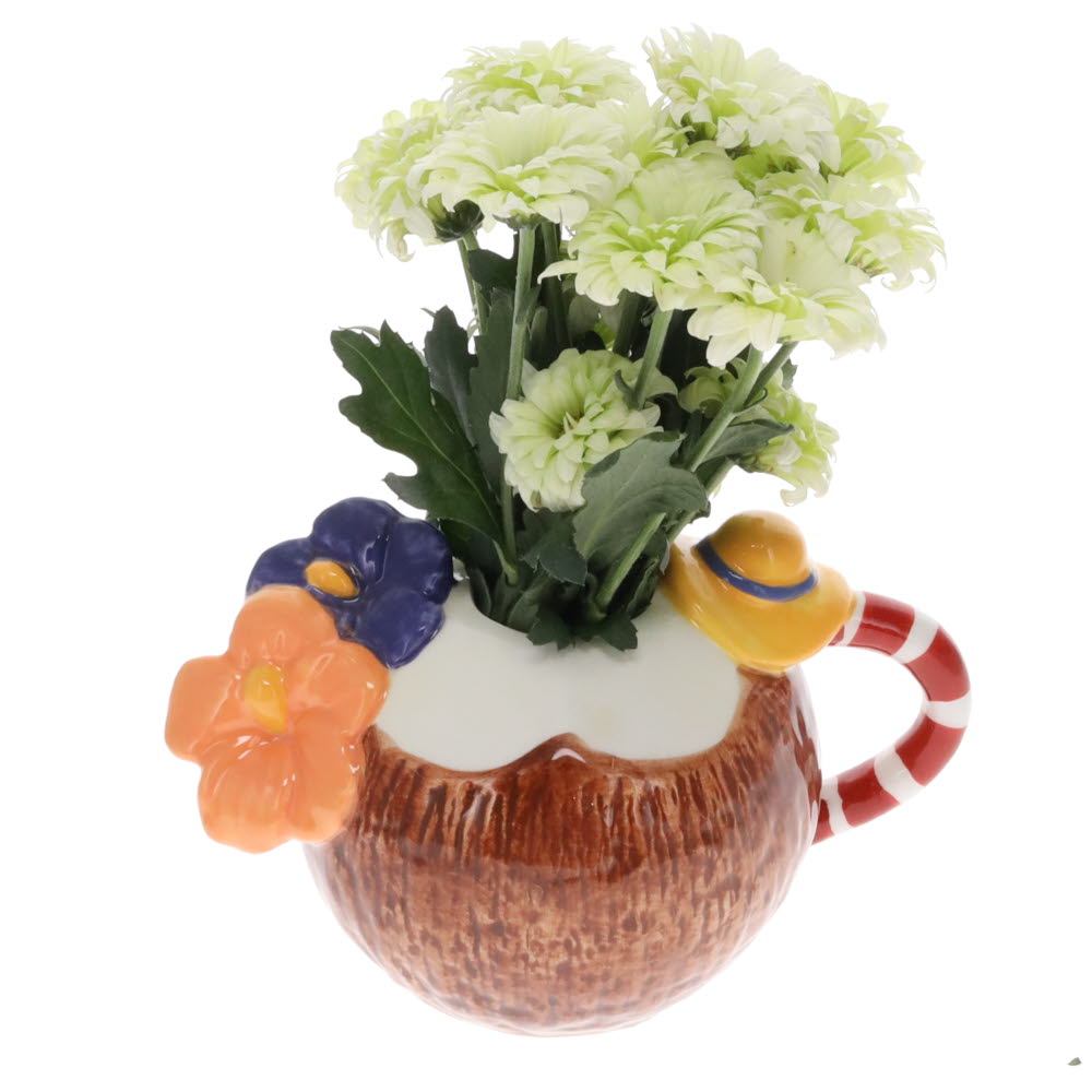 Coconut Flower Vase
