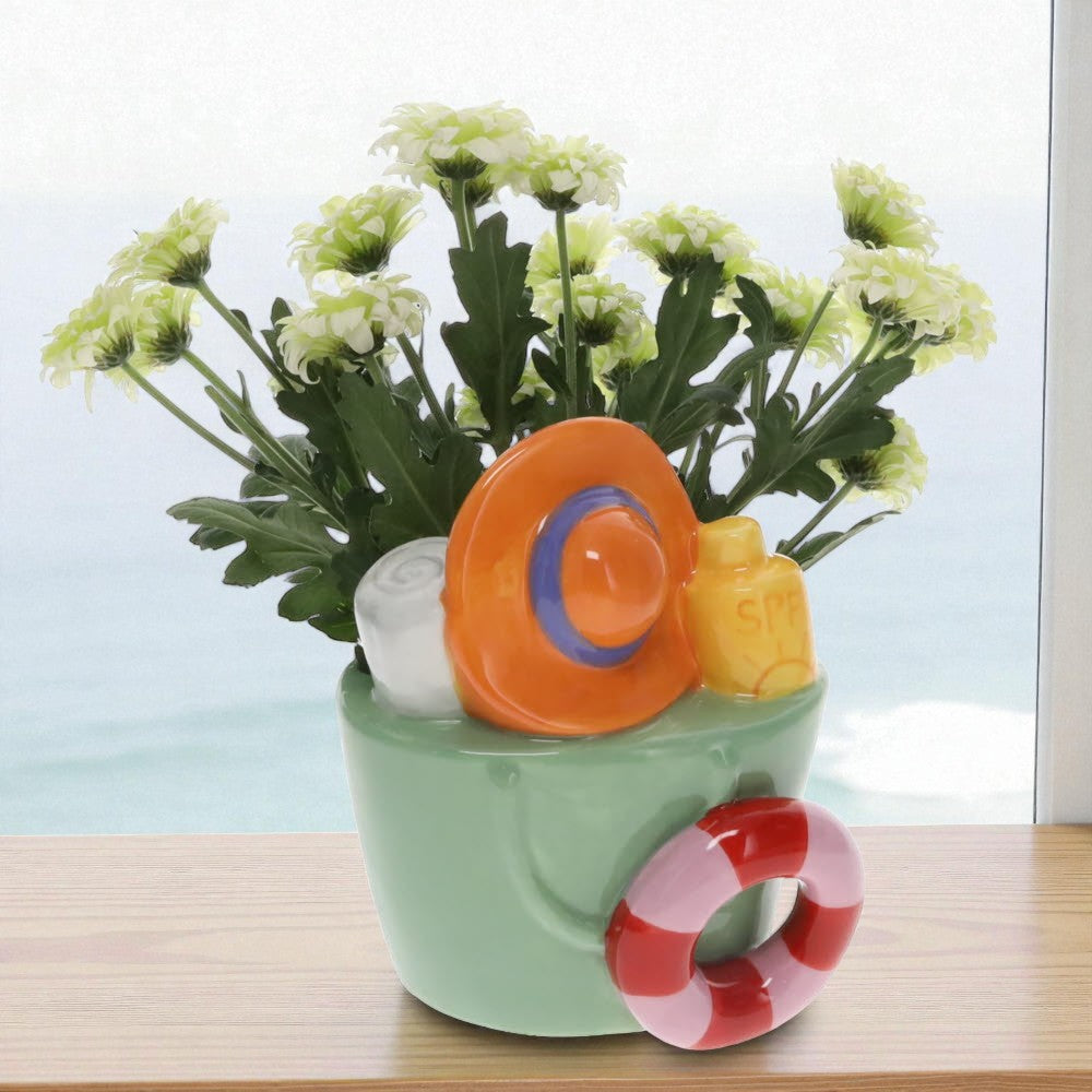 Beach Bag Flower Vase