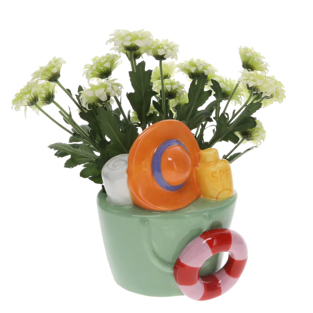 Beach Bag Flower Vase