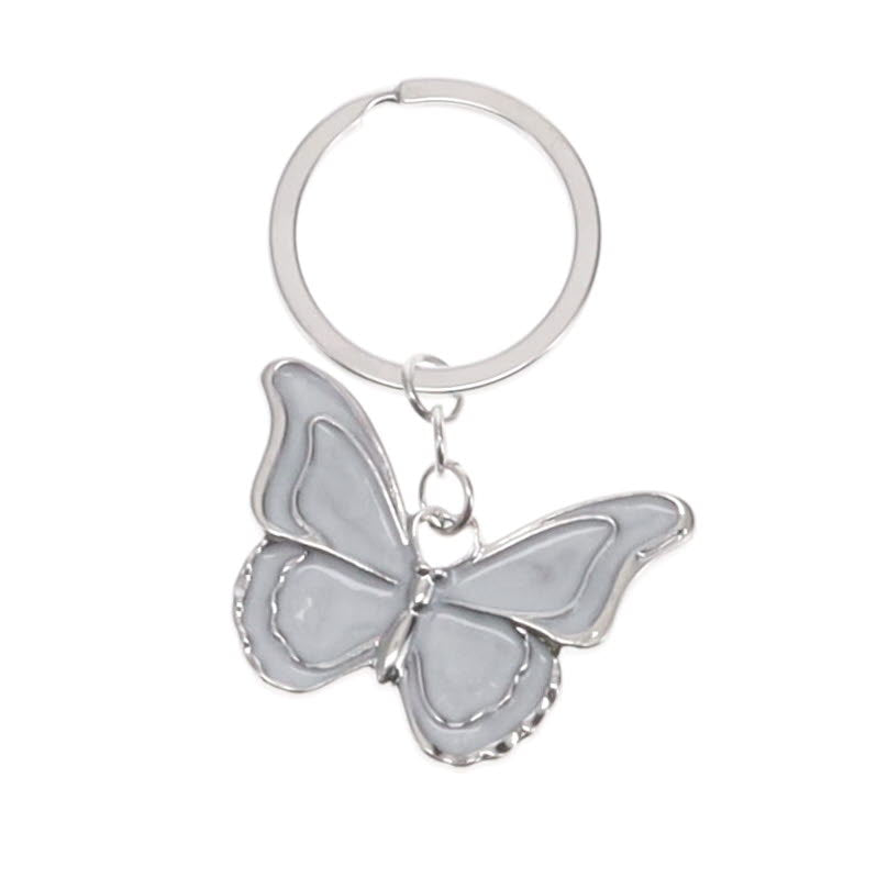 Butterflies Appear Enamel Keyring