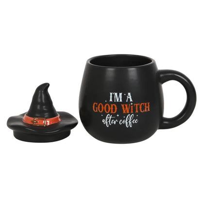 I'm a Good Witch After Coffee Topped Mug