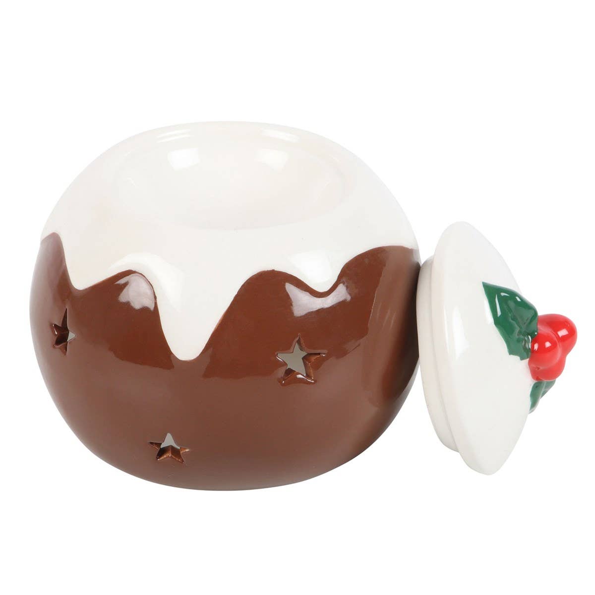 Christmas Pudding Shaped Ceramic Oil Burner