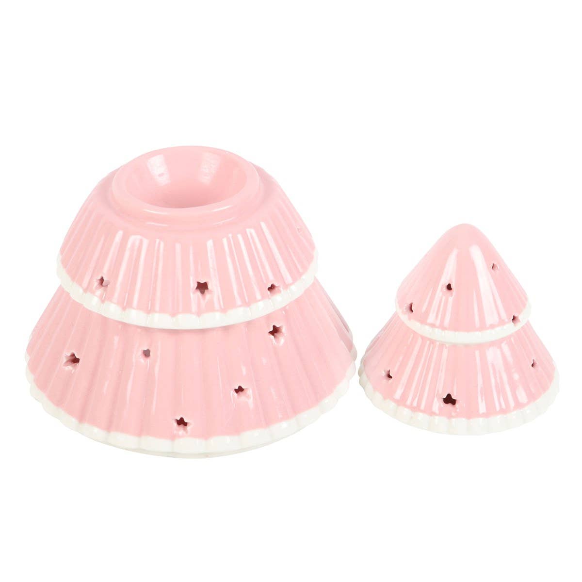 Pink Christmas Tree Ceramic Oil Burner