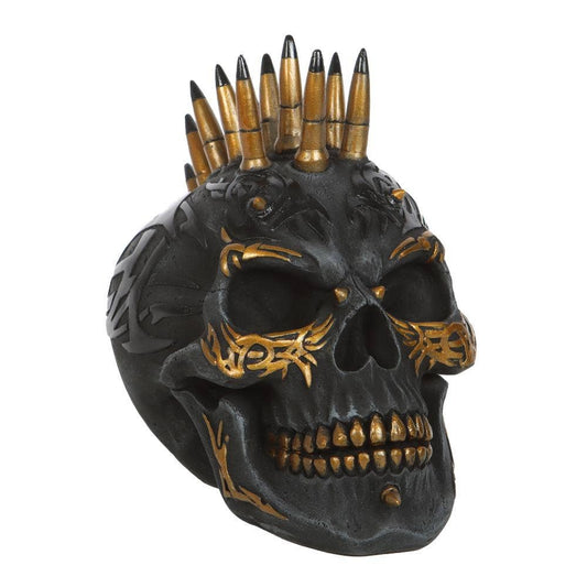 Black Gold Skull Ornament by Spiral Direct