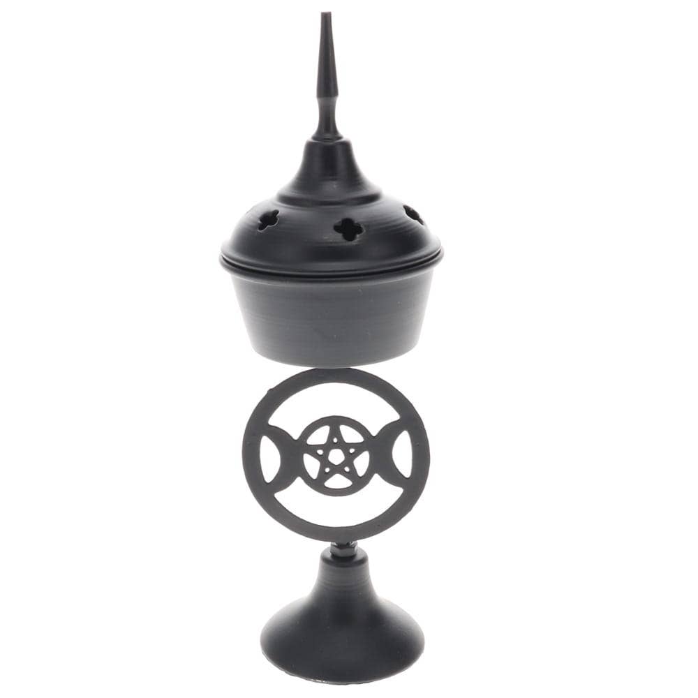 INCENSE BURNER - Metal Triple Moon