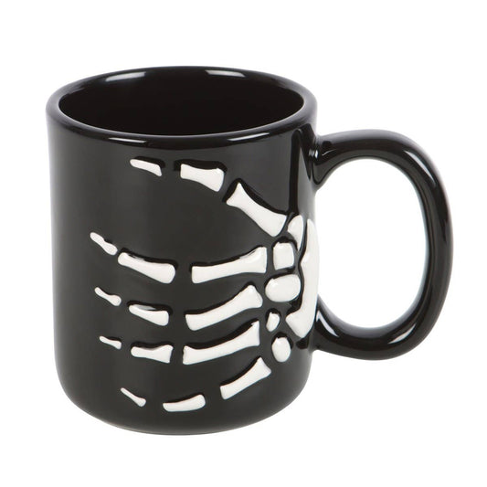 Skeleton Hand Ceramic Mug