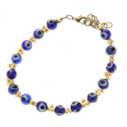 BRACELET - 5MM Evil Eye Adjustable