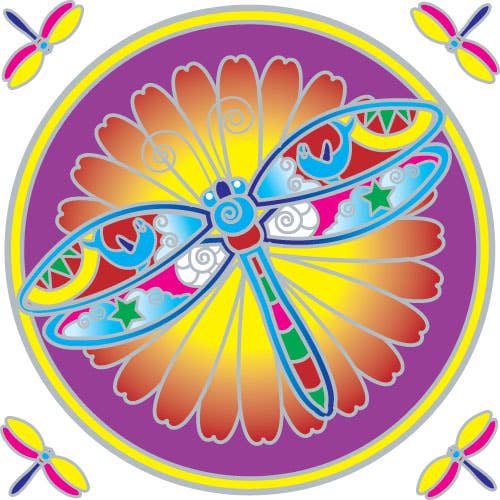 SUNSEAL - Dragonfly Mandala 14cm