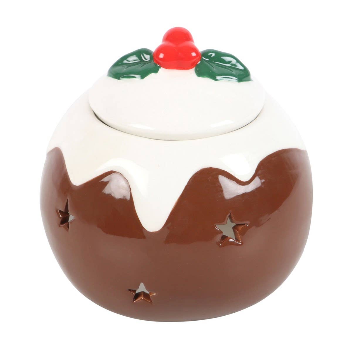 Christmas Pudding Shaped Ceramic Oil Burner