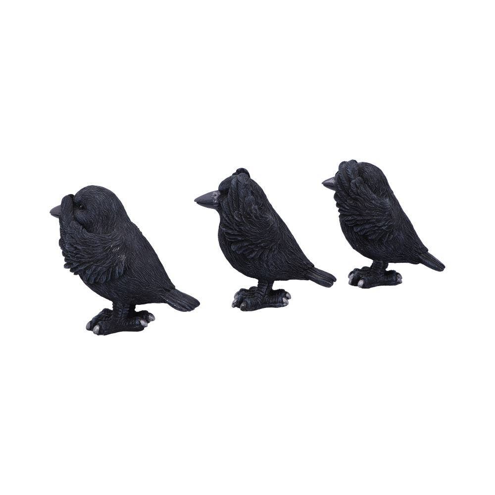 Three Wise Ravens 8.7cm